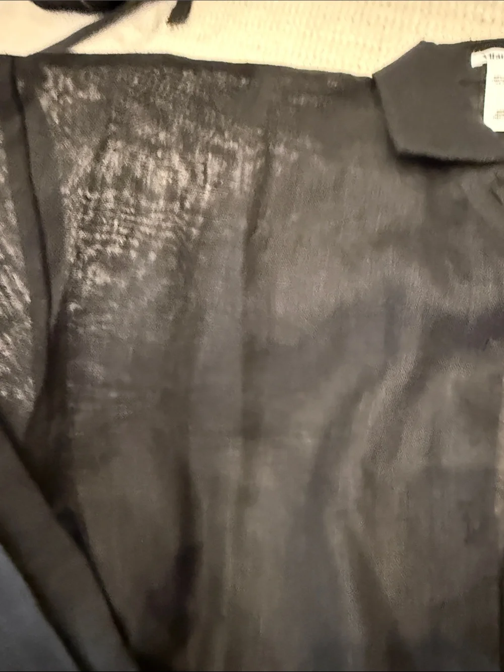Vitamin A Black Linen Button-Front Shirt. Never worn. Missing tags